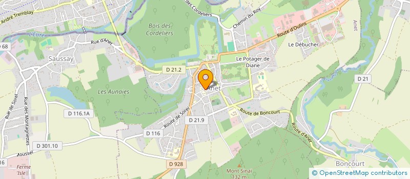 localisation de l'entreprise SCI BUDELLI à ANET