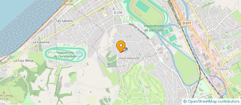localisation de l'entreprise SCI BUDET à DEAUVILLE