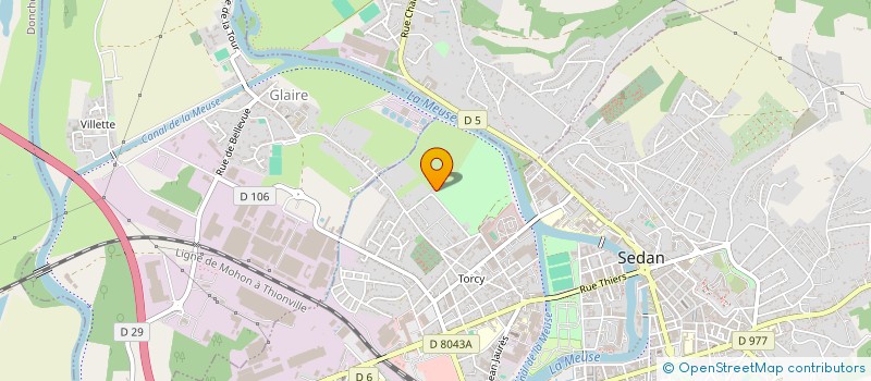 localisation de l'entreprise SCI BUDILLE  SEDAN