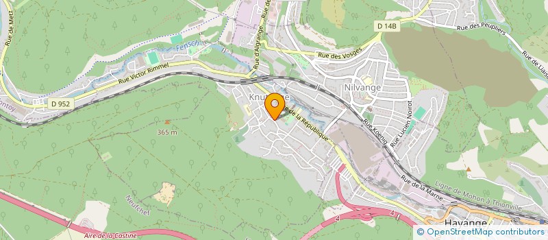 localisation de l'entreprise SCI BUENO  KNUTANGE