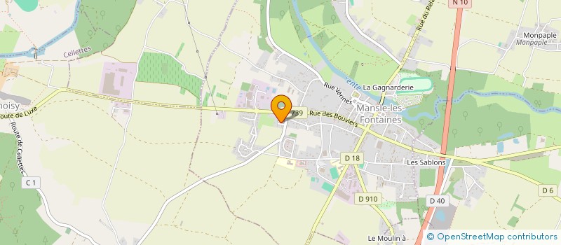 localisation de l'entreprise SCI BUERNE  MANSLE-LES-FONTAINES