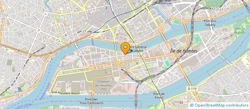 localisation de l'entreprise SCI BUET à NANTES