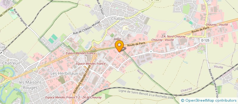 localisation de l'entreprise SCI BUFFALACH à NIORT