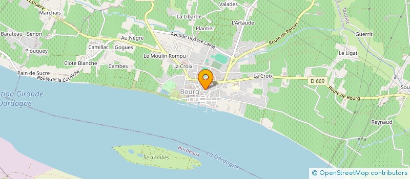 localisation de l'entreprise SCI BUFFARD INVESTISSEMENT  SAINT-SEURIN-DE-BOURG