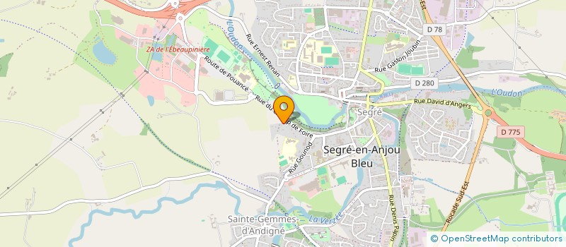 localisation de l'entreprise SCI BUFFARD-LUARD à SEGRE-EN-ANJOU BLEU