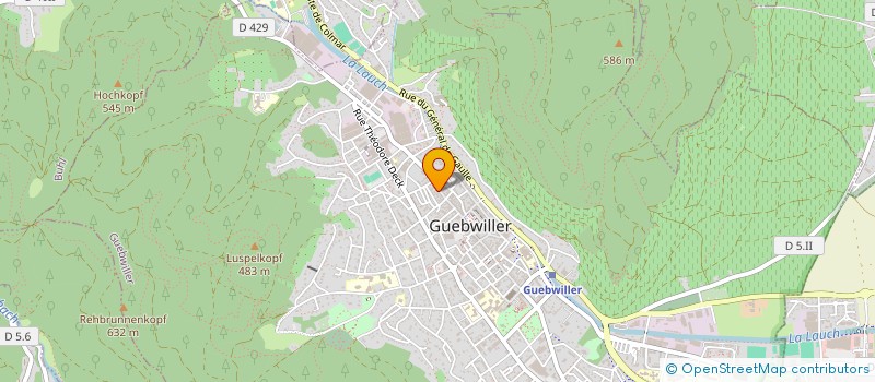 localisation de l'entreprise SCI BUFFLER  GUEBWILLER