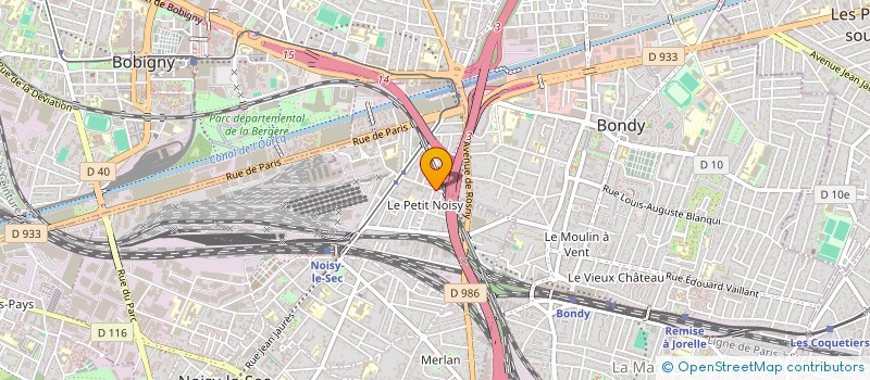 localisation de l'entreprise SCI BUG à NOISY-LE-SEC