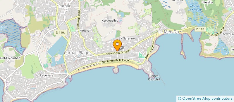 localisation de l'entreprise SCI BUGALE  CARNAC