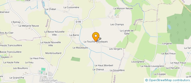 localisation de l'entreprise SCI BUGALE KERYVOT  BOISTRUDAN