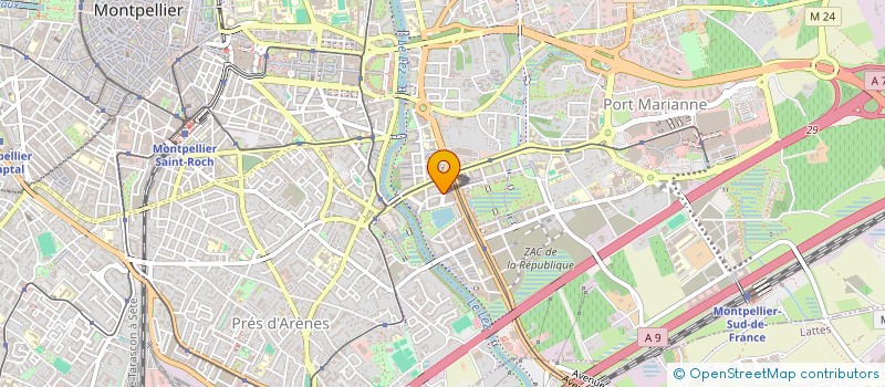 localisation de l'entreprise SCI BUGAREL à MONTPELLIER
