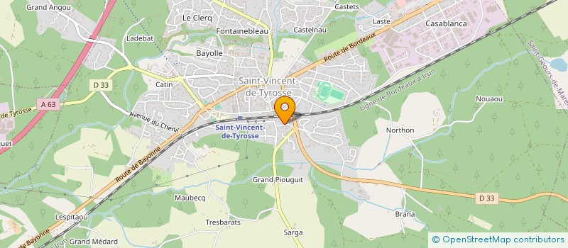 localisation de l'entreprise SCI BUGAT-GUILLERME à SAINT-VINCENT-DE-TYROSSE