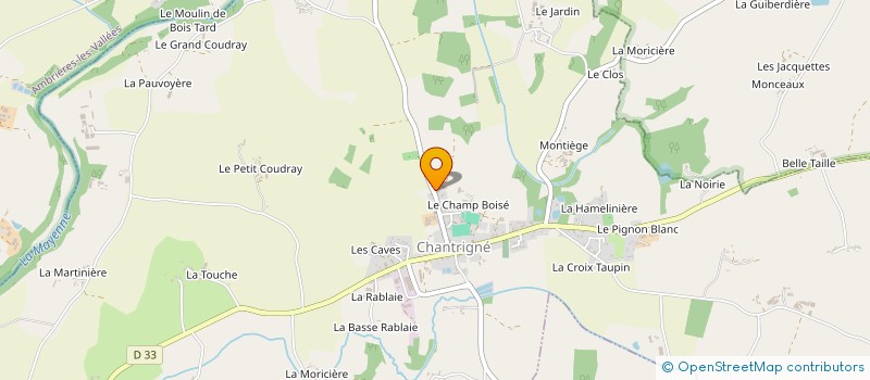 localisation de l'entreprise SCI BUGATTI  CHANTRIGNE