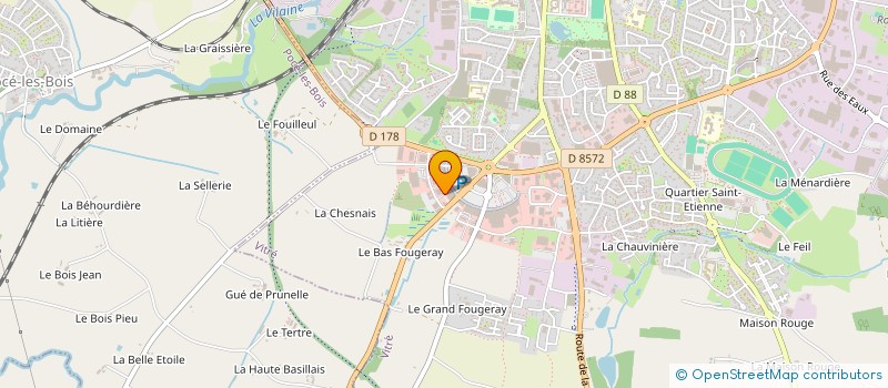 localisation de l'entreprise SCI BUGATTI  VITRE