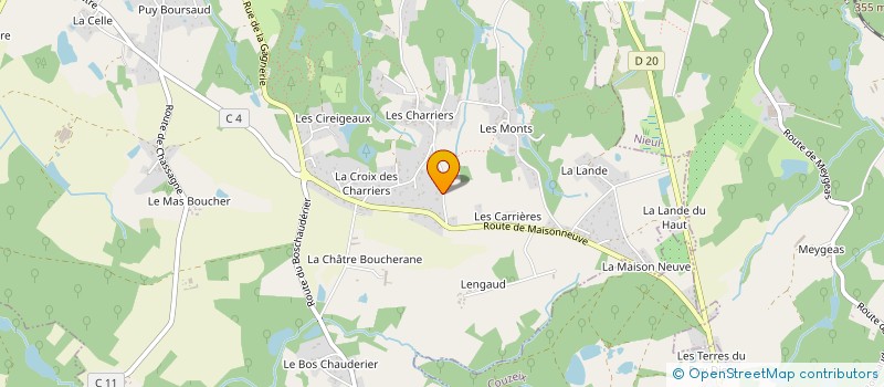 localisation de l'entreprise SCI BUGEAUD  SAINT-GENCE