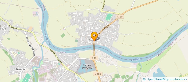 localisation de l'entreprise SCI BUGEY  LOYETTES