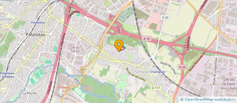 localisation de l'entreprise SCI BUGHIN  CHAMPLAN