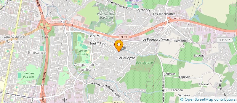 localisation de l'entreprise SCI BUGUI  ARTIGUES-PRES-BORDEAUX