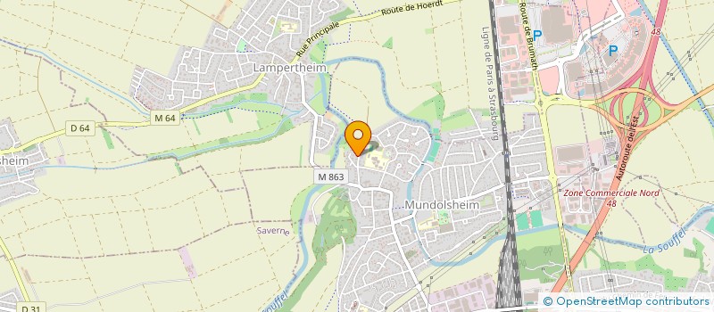 localisation de l'entreprise SCI BUHLES  MUNDOLSHEIM