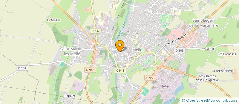 localisation de l'entreprise SCI BUI  MELLE