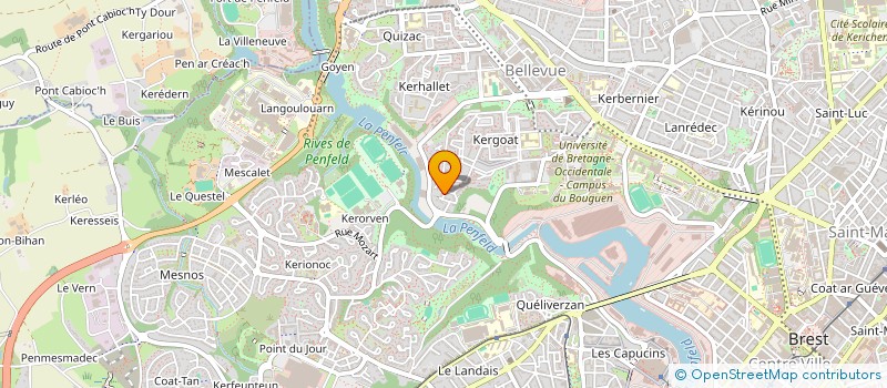 localisation de l'entreprise SCI BUI  BREST