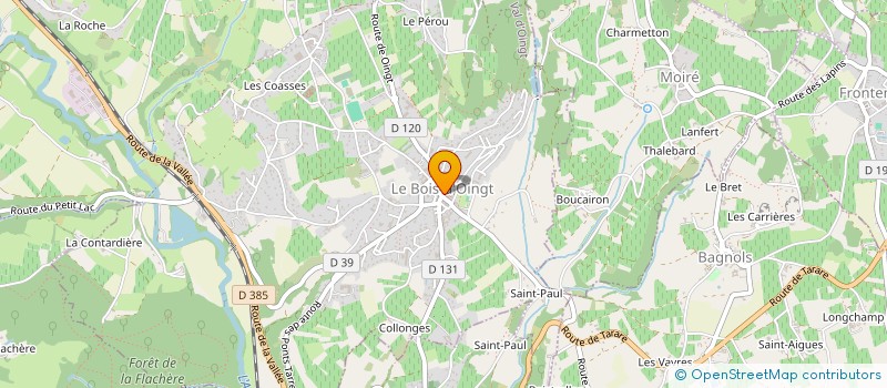 localisation de l'entreprise SCI BUISANTINE  VAL D'OINGT