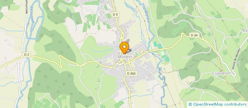 localisation de l'entreprise SCI BUISSON à MONEIN