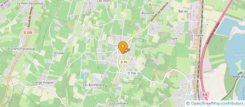 localisation de l'entreprise SCI BUISSON  LUCENAY