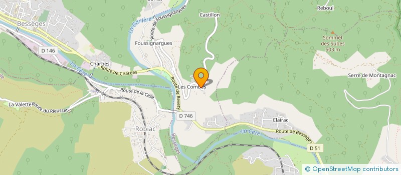 localisation de l'entreprise SCI BUISSON IMMOBILIER  BESSEGES