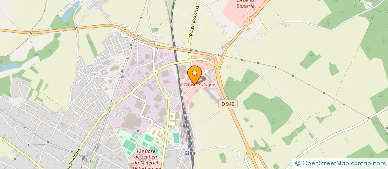 localisation de l'entreprise SCI BUISSON-JEROME à GIEN