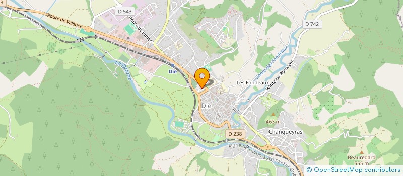localisation de l'entreprise SCI BUISSONNIERE à DIE