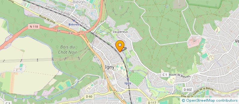 localisation de l'entreprise SCI BUJAUD  IGNY