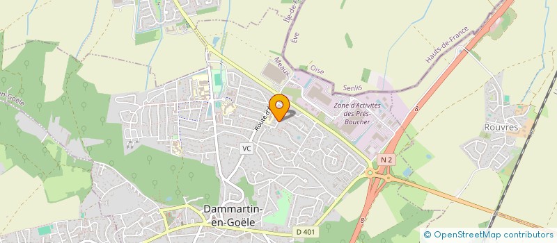 localisation de l'entreprise SCI BUJOR  DAMMARTIN-EN-GOELE