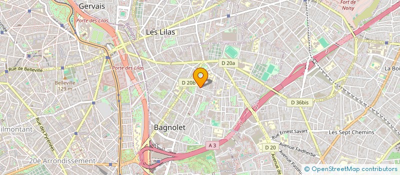 localisation de l'entreprise SCI BUKARA  BAGNOLET