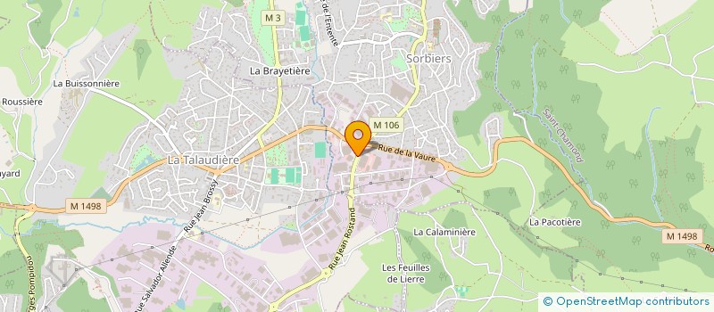 localisation de l'entreprise SCI BULBE  SORBIERS