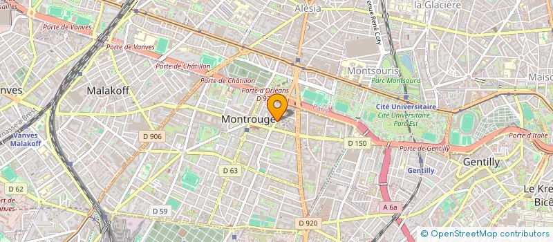 localisation de l'entreprise SCI BULIER  MONTROUGE