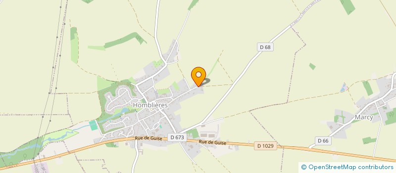 localisation de l'entreprise SCI BULLE  HOMBLIERES