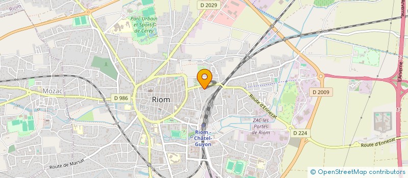 localisation de l'entreprise SCI BULLE  RIOM