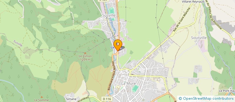 localisation de l'entreprise SCI BULLE BIEN ETRE DE LA MATHEYSINE  LA MURE