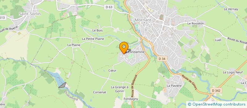 localisation de l'entreprise SCI BULLE DE MASSAGE  MORNANT