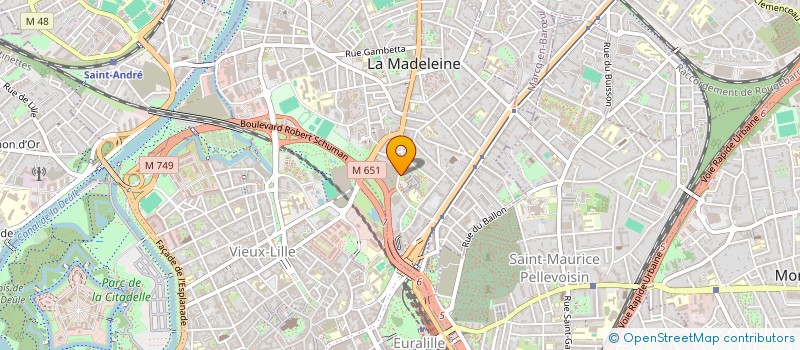 localisation de l'entreprise SCI BULLY GRENAY à LA MADELEINE