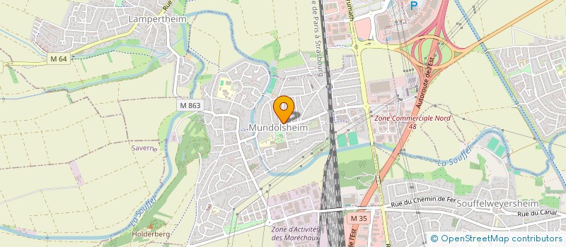 localisation de l'entreprise SCI BULONE  MUNDOLSHEIM