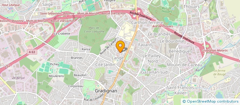 localisation de l'entreprise SCI BULOTOPIA  GRADIGNAN