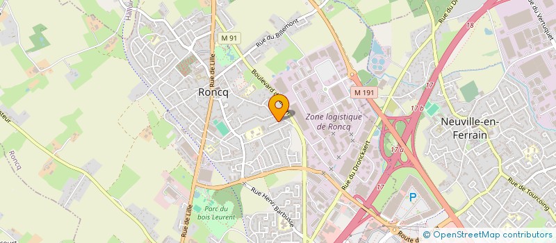 localisation de l'entreprise SCI BULTEZ DUPRAT à RONCQ