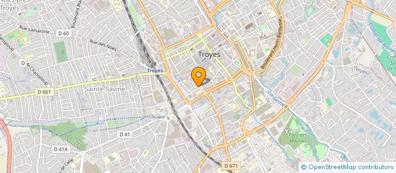 localisation de l'entreprise SCI BUNCE  TROYES