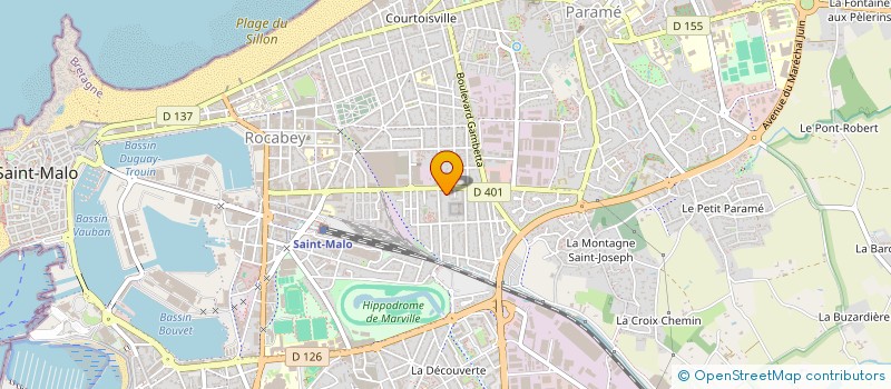 localisation de l'entreprise SCI BUNEL  SAINT-MALO
