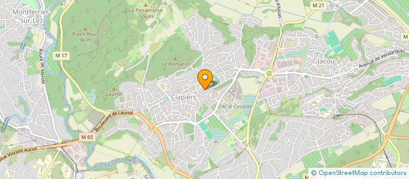 localisation de l'entreprise SCI BUNNY  CLAPIERS