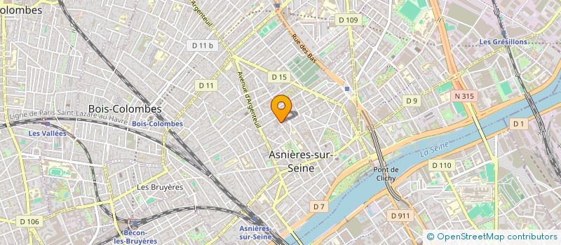 localisation de l'entreprise SCI BUONO-DESMARRES à ASNIERES-SUR-SEINE