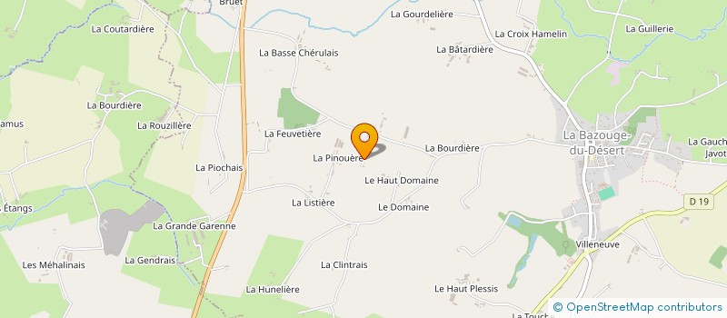 localisation de l'entreprise SCI BUPAMAMERO  LOUVIGNE-DU-DESERT