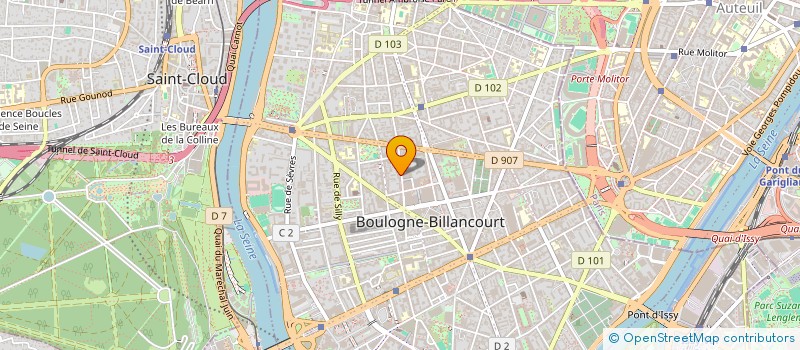 localisation de l'entreprise SCI BUR à BOULOGNE-BILLANCOURT