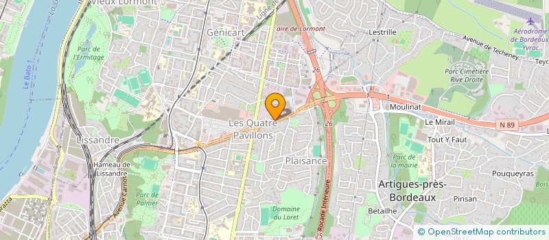 localisation de l'entreprise SCI BURAK 75  LORMONT